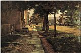 Street in Vernon by Theodore Clement Steele